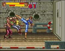une photo d'Ã©cran de Final Fight 2 sur Nintendo Super Nes
